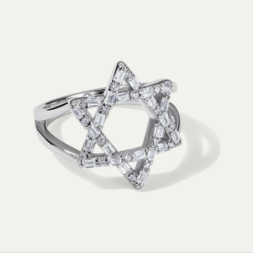 Jane Jewels By Ellie Zeiler AD120 Star Of David Ring - Size 9